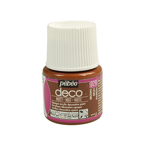 Farba Pebeo Deco Matowa 45ml, Brązowa/29 Brown